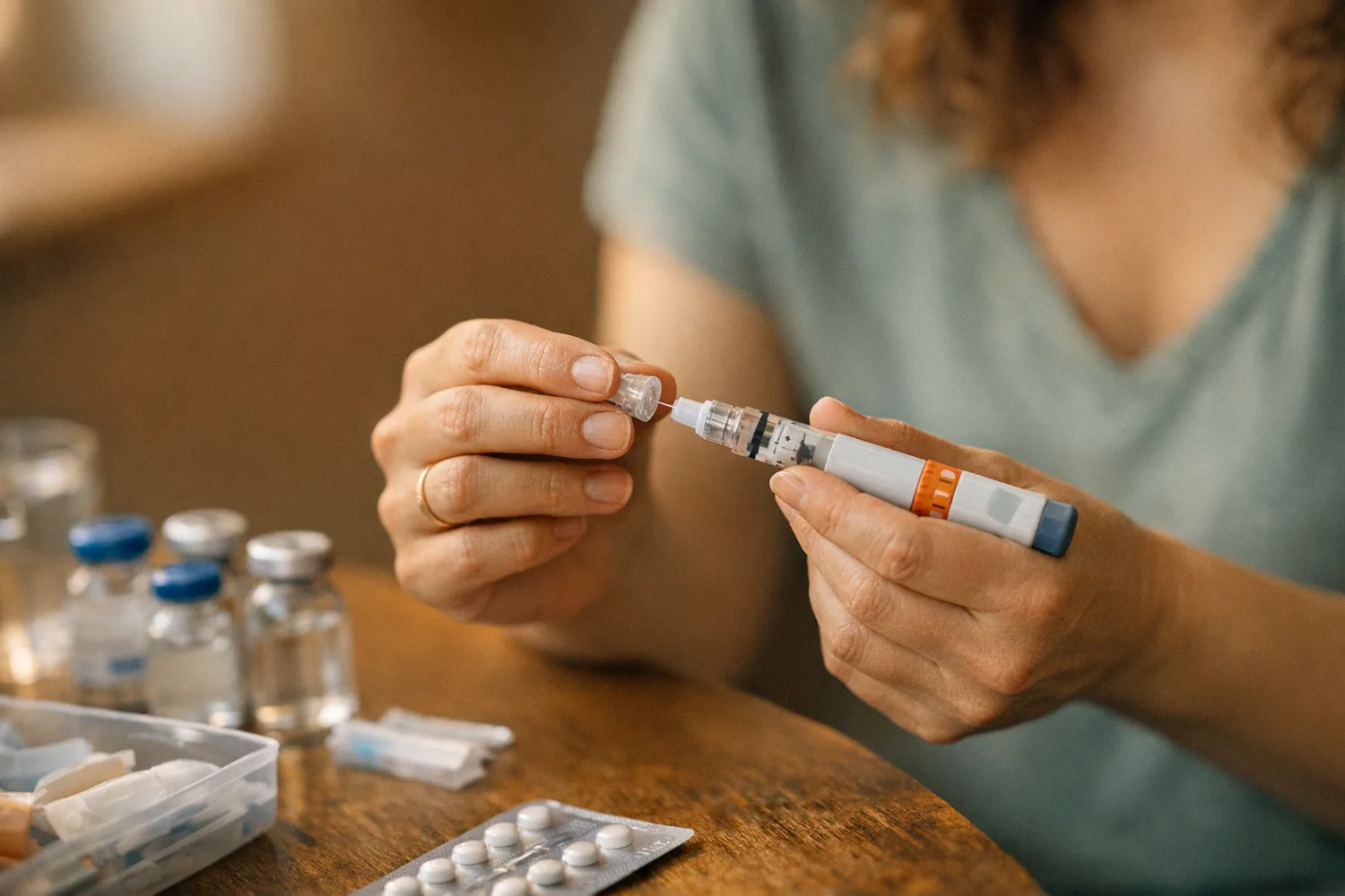 Ärztin erklärt Paar Hormonbehandlung beim Kinderwunsch