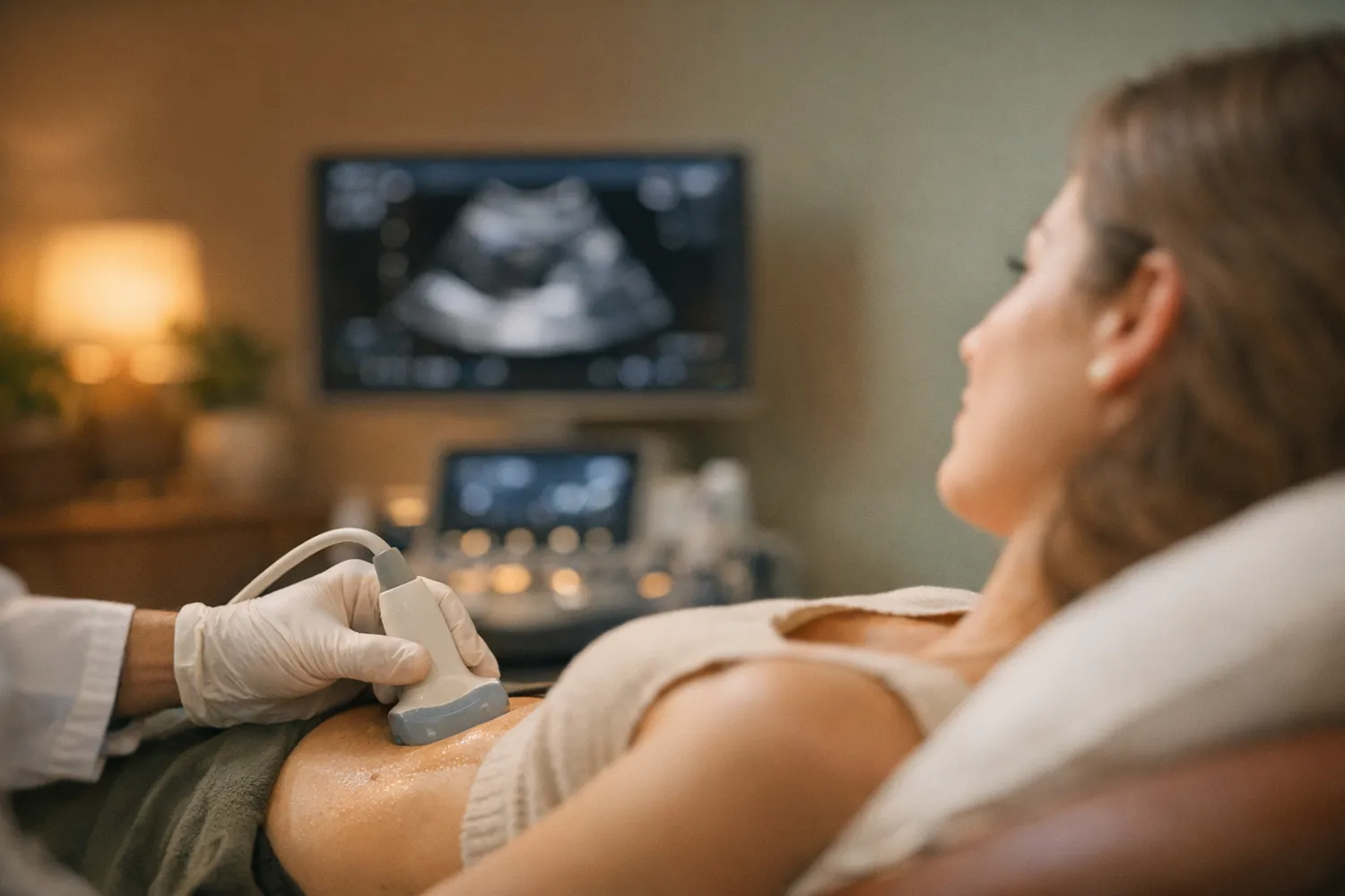 Ultraschall-Monitoring waehrend der Hormonstimulation in der Kinderwunschklinik