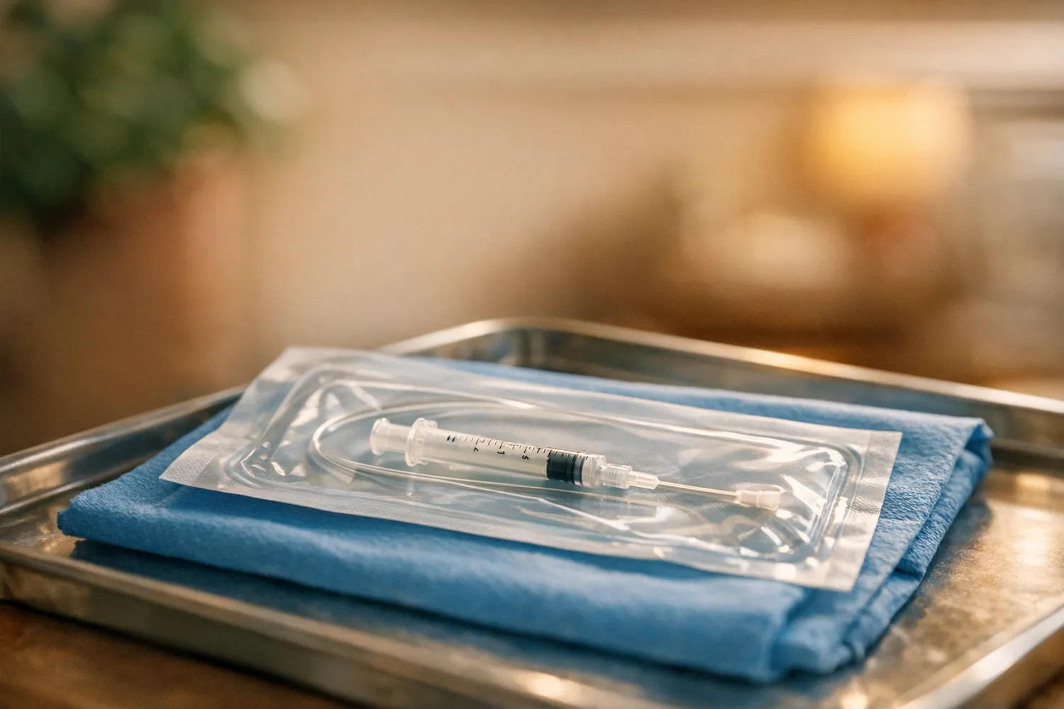 Katheter-Vorbereitung für die intrauterine Insemination