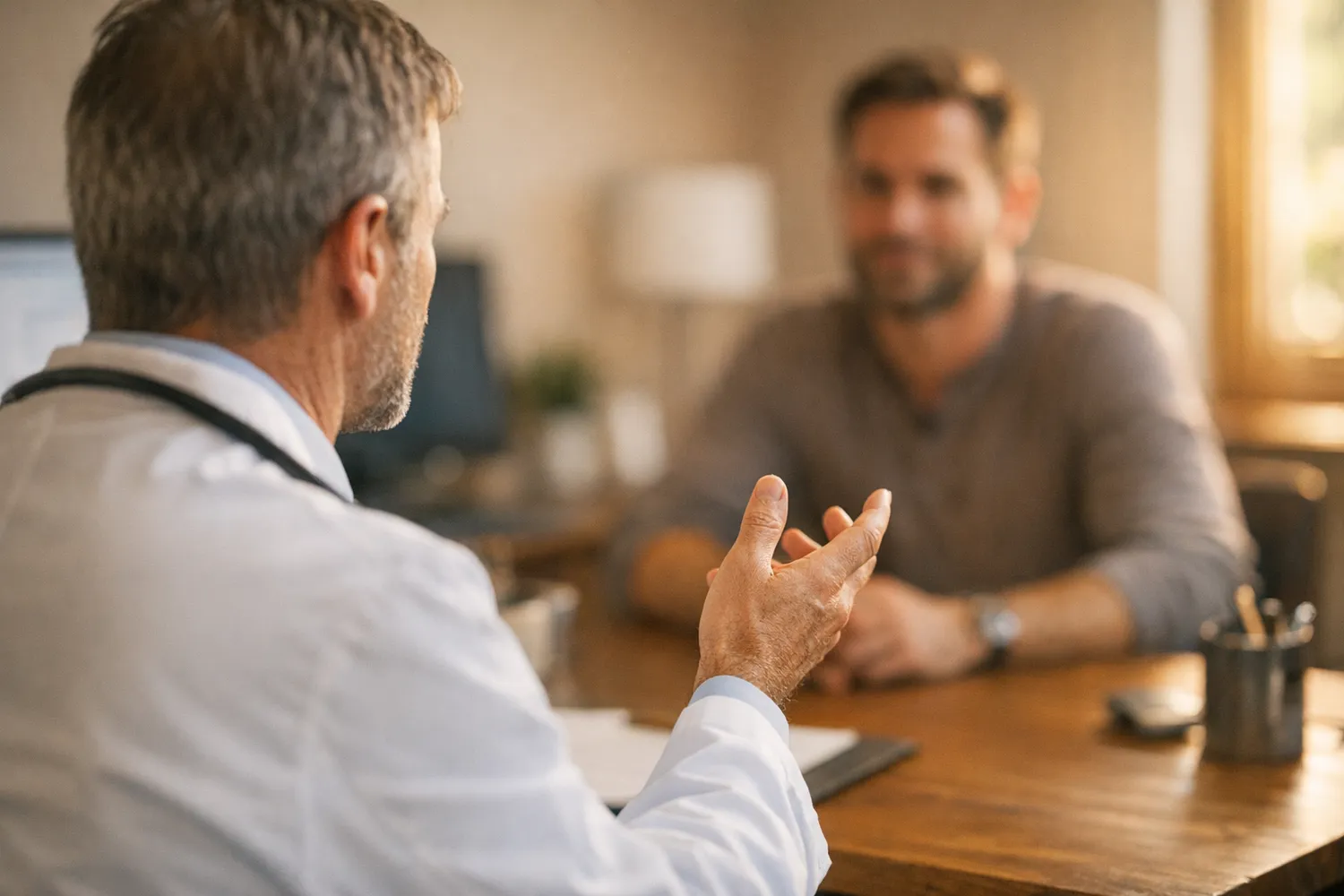 Androloge erklaert Behandlungsoptionen bei maennlicher Unfruchtbarkeit