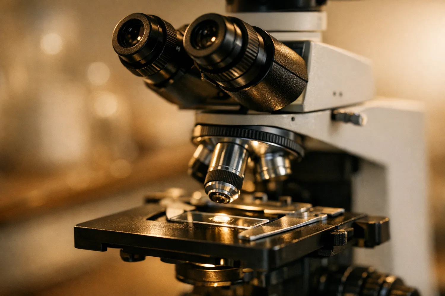 Spermiogramm-Analyse unter dem Mikroskop im Andrologie-Labor