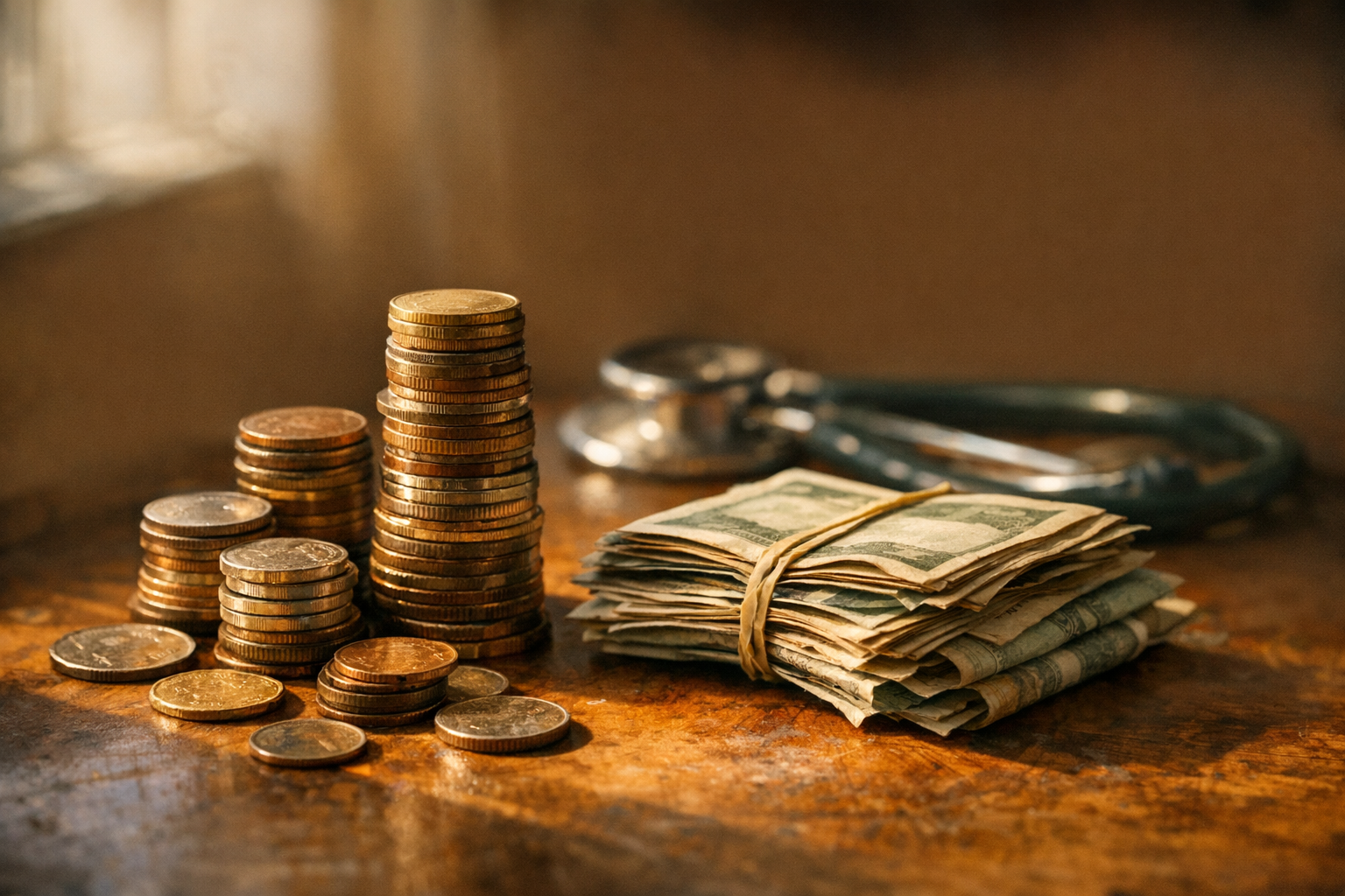 Geldstapel symbolisieren hohe Kinderwunsch-Kosten Schweiz Finanzierung Nachholbedarf