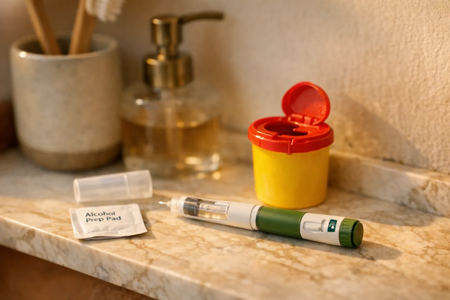 Hormonelle Stimulationsmedikamente im Badezimmer