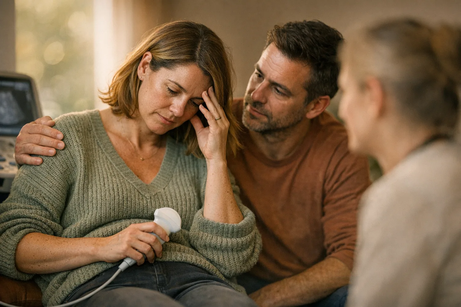 Ärztin erklärt Patientin Hormonbehandlung Kinderwunsch